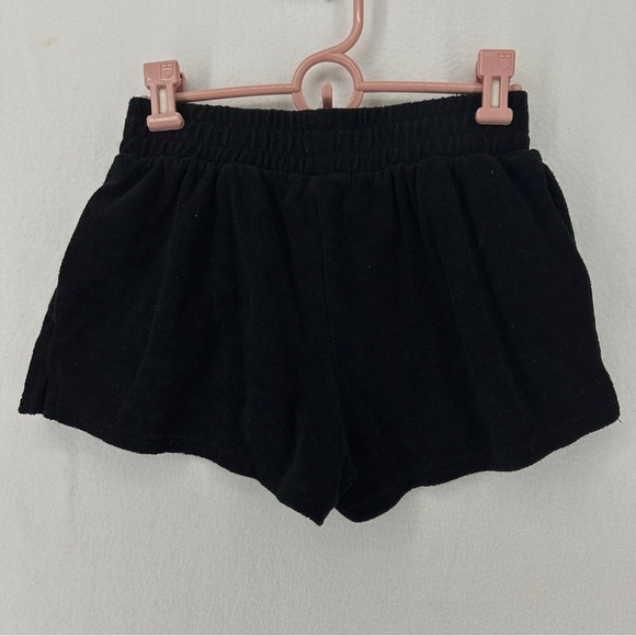 Forever 21 Terrycloth Short Shorts Womans Small Black - Picture 4 of 9